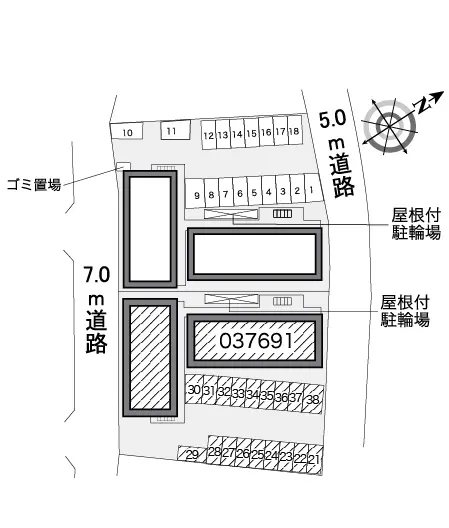 ★手数料０円★高砂市高砂町木曽町 月極駐車場